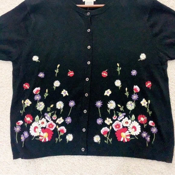SMITH Black Floral Button Down Shirt - Picture 6 of 8